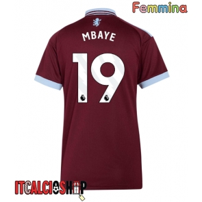 Aston Villa Ibrahim Mbaye #19 Prima Maglia Femmina 2026-27 Manica Corta